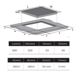 Midea 60cm Freezone Induction Cooktop MC-6F74A0H556