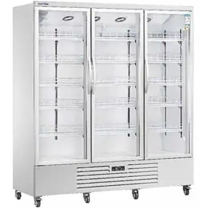 Snow Village Triple Glass Door Display Fridge LC-1500FX