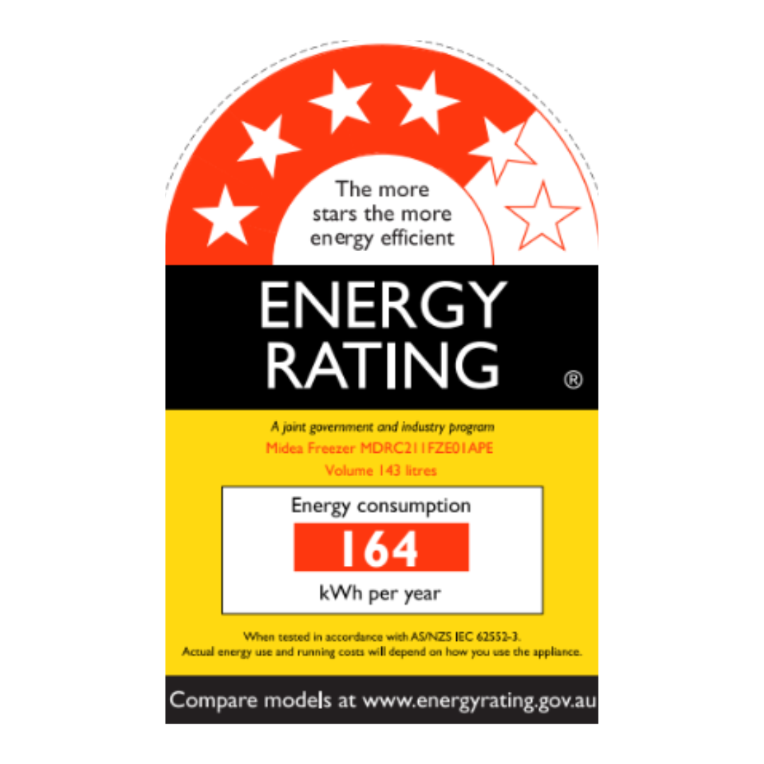 Midea Inverter 143L Chest Freezer-White Color ( -30℃ ~ 10 ℃)