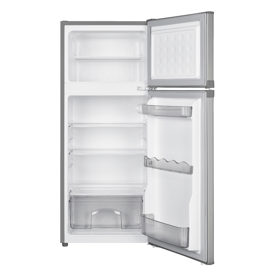 Imprasio 125L Top Mount Fridge Freezer Stainless Steel