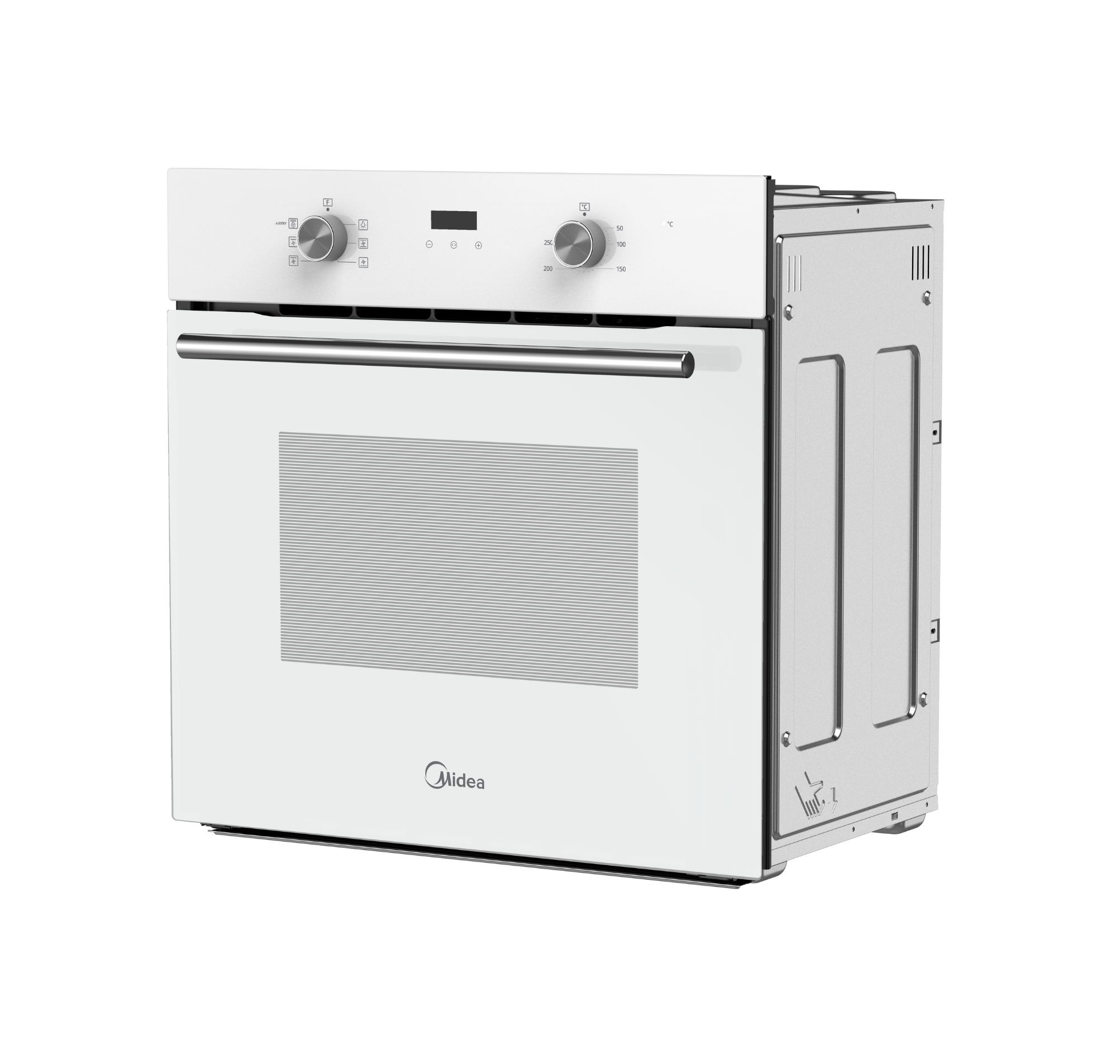 Midea 6 Function Oven White glass