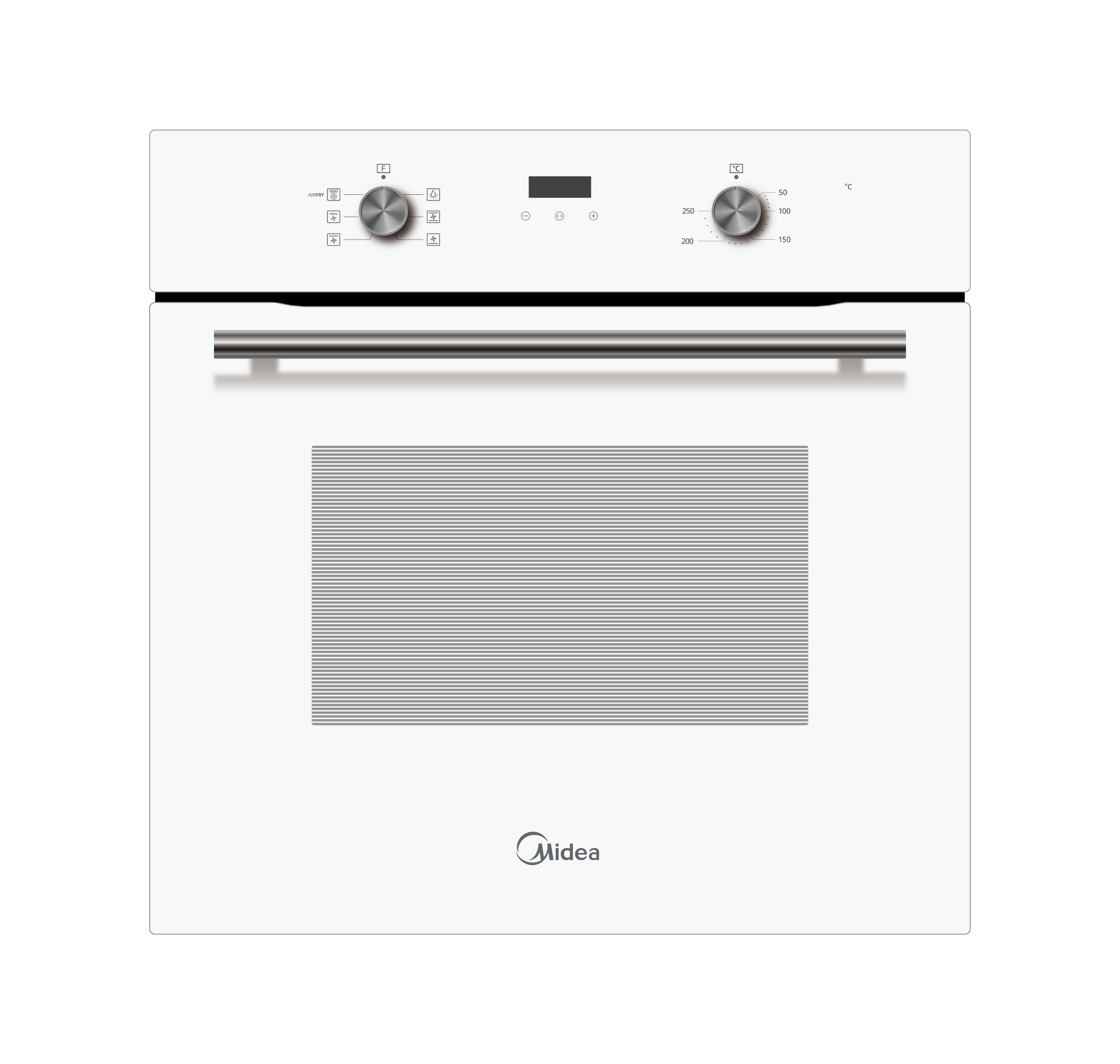 Midea 6 Function Oven White glass