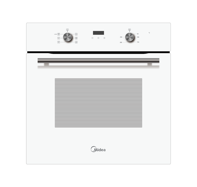 Midea 6 Function Oven White glass
