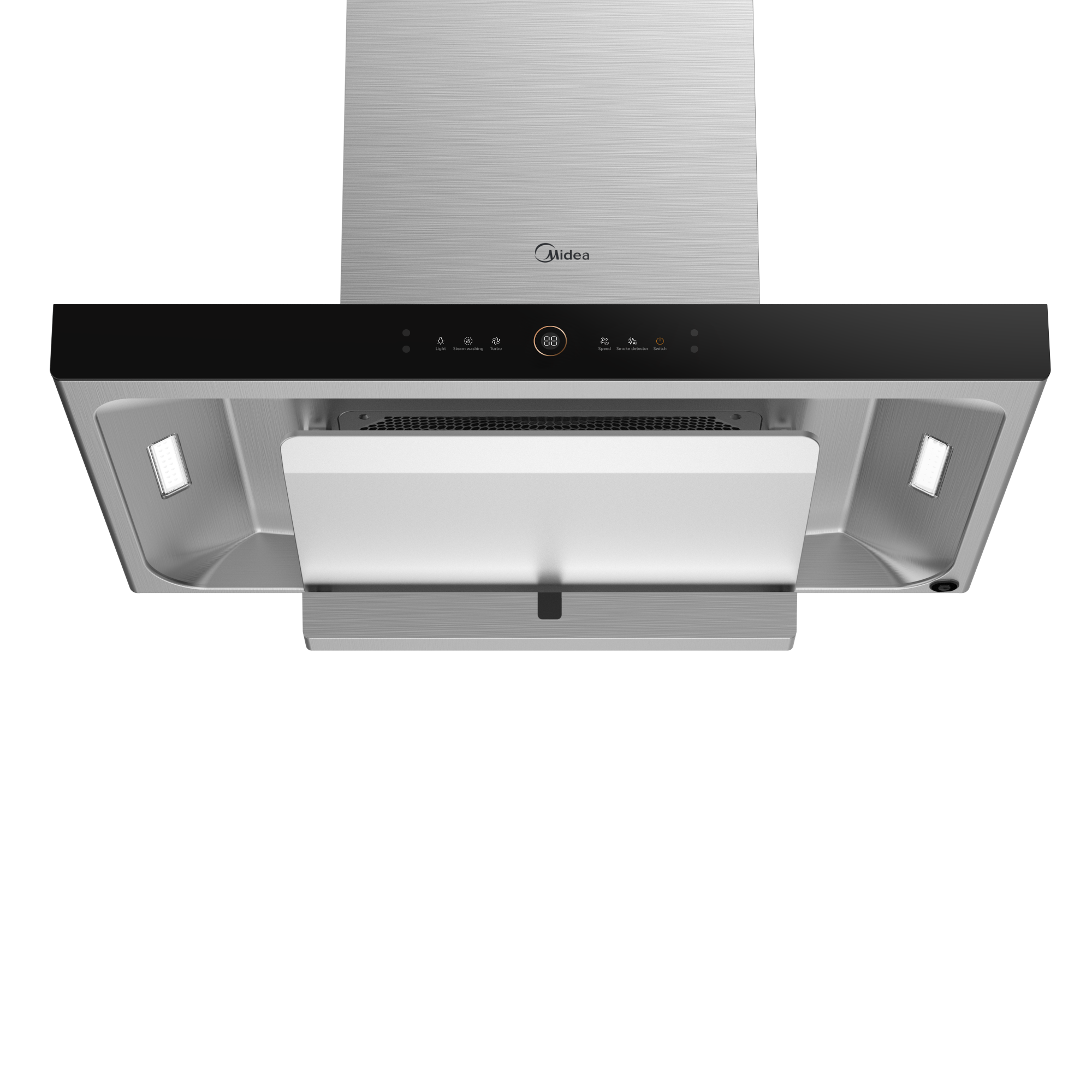 Midea 90cm T-Shape Rangehood -Steam Wash 90M80