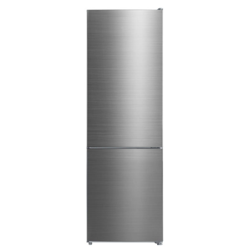 MIDEA 309L Bottom Mount Fridge Freezer Stainless Steel