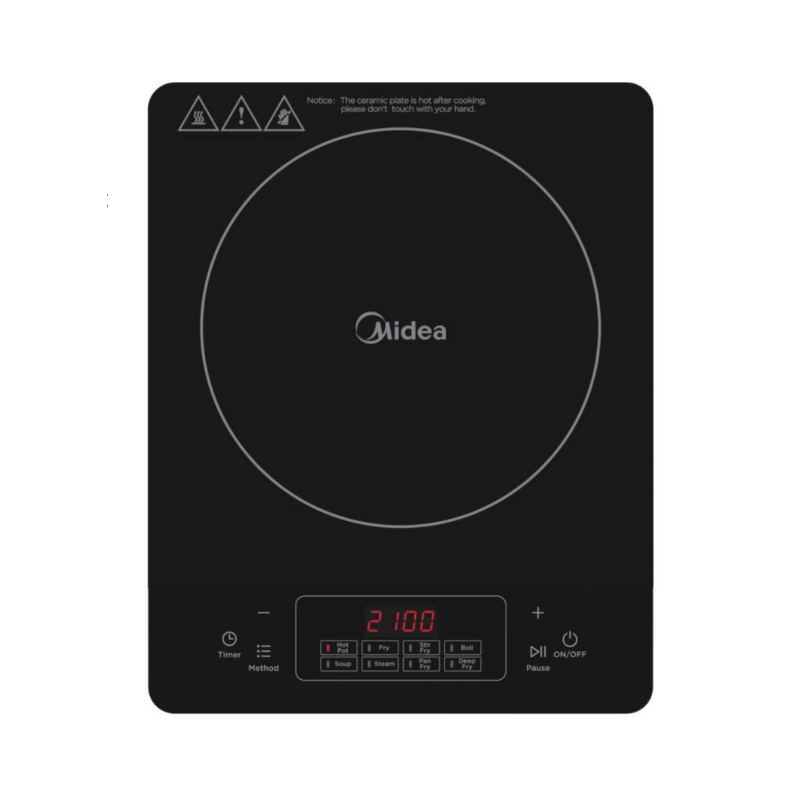 Midea Silm Design INDUCTION COOKER LARGE COOKING ZONE C21-WT2103C-s