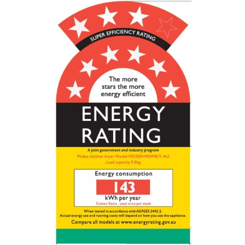 Midea 8KG Heat Pump Tumble Dryer - Smart Control - White Color