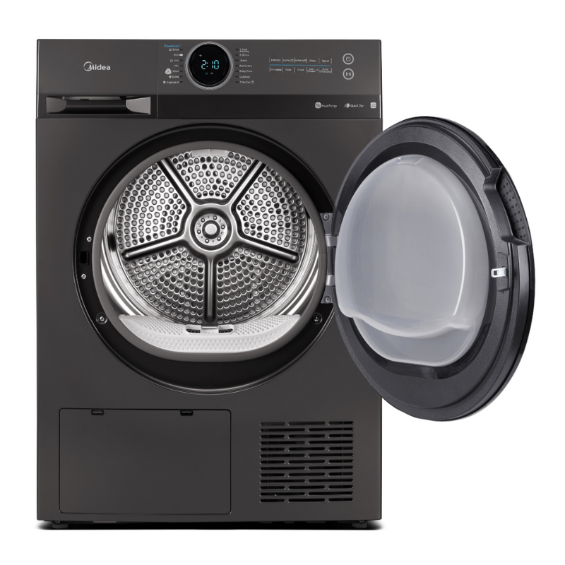 Midea 9KG Heat Pump Tumble Dryer - Smart Control - Black Color