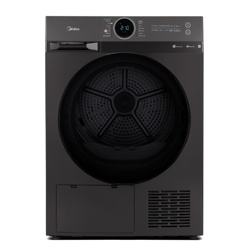 Midea 9KG Heat Pump Tumble Dryer - Smart Control - Black Color