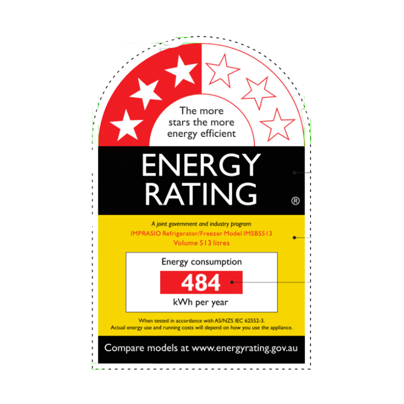 Imprasio 513L Side by Side Fridge Freezer with water dispenser IMSBS513 - Midea NZ