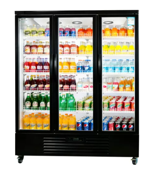 Triple Glass Door Display Fridge LC-1500FX(Black)