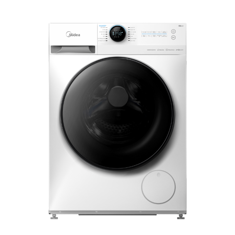 Midea 9.0KG Steam Wash Front Load Washing Machine With Wi-Fi - White Color