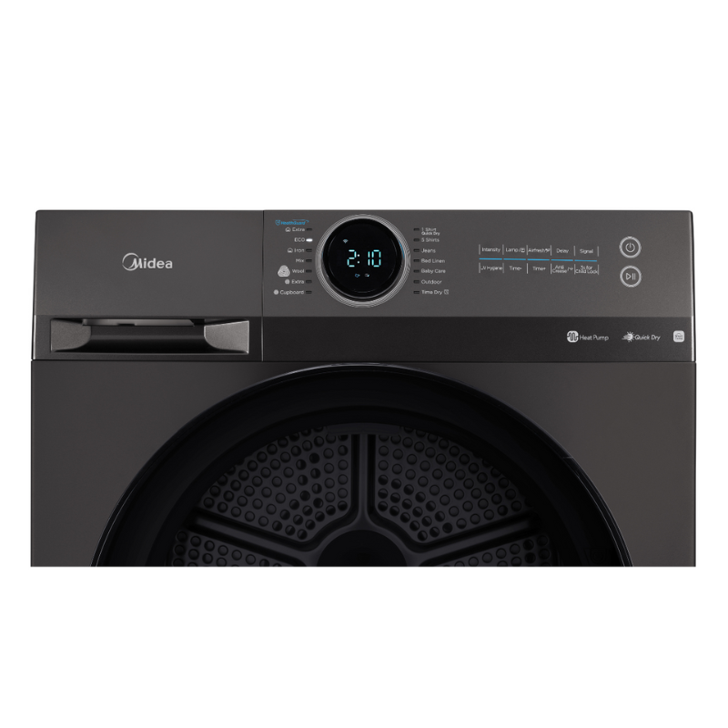 Midea 9KG Heat Pump Tumble Dryer - Smart Control - Black Color