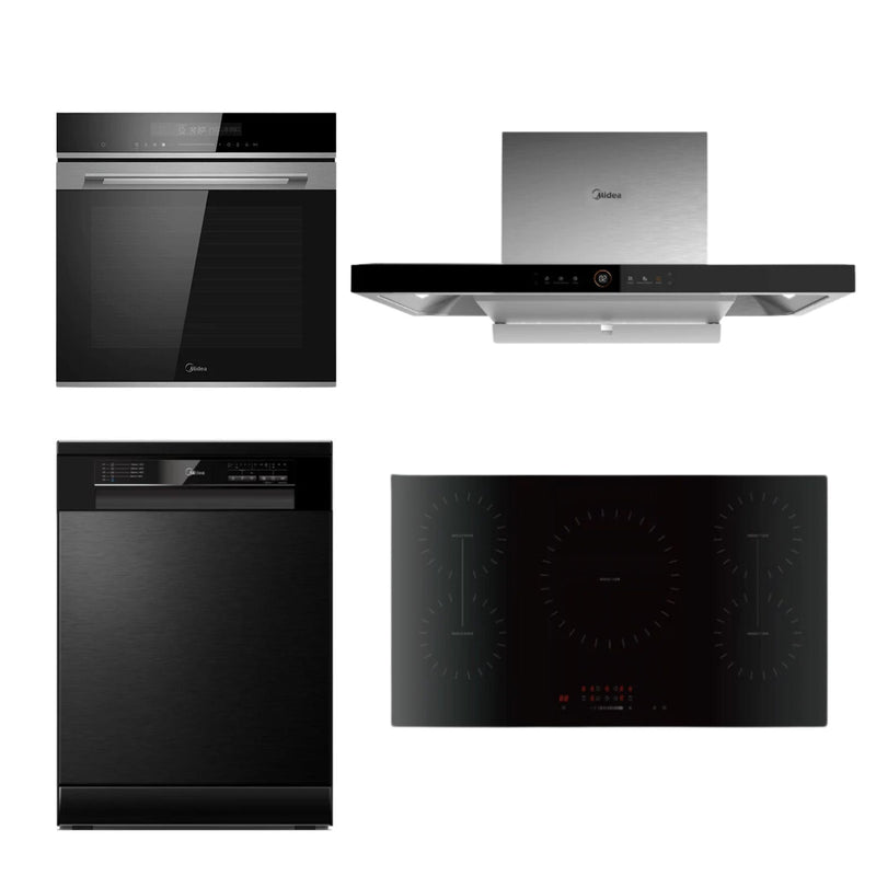 Kitchen Combo 3 | 14-Function Oven, Induction Cooktop, Dishwasher & Rangehood | Midea Kitchen Appliances NZ