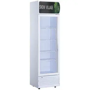 Snow Village Single Glass Door Display Fridge LC-228(A)