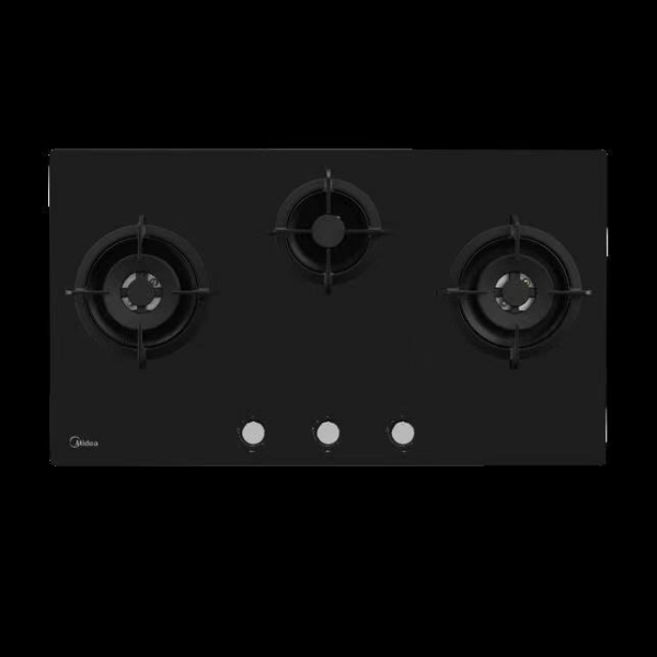 Midea Black Glass Gas Cooktop 3 Zones - Midea NZ