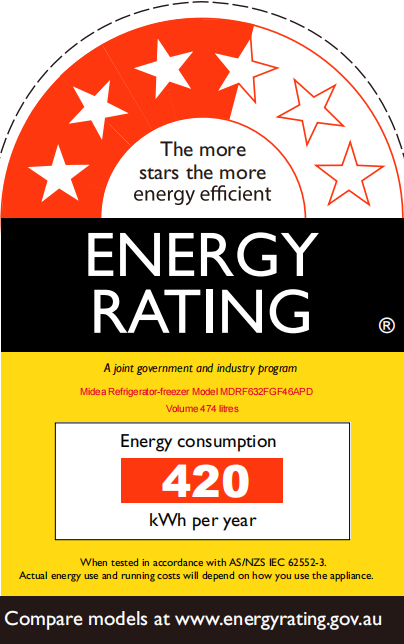 Midea 474L Cross Door Fridge Freezer Stainless Steel MDRF632FGF46APD - Midea NZ