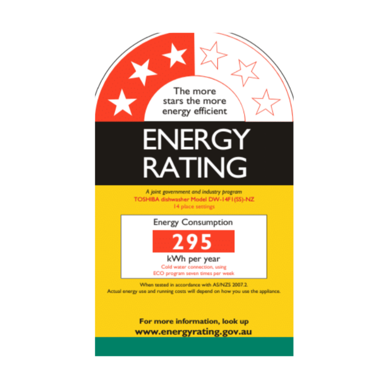 Toshiba 14 Place Settings Freestanding Dishwasher DW-14F1(SS)-NZ - Midea NZ