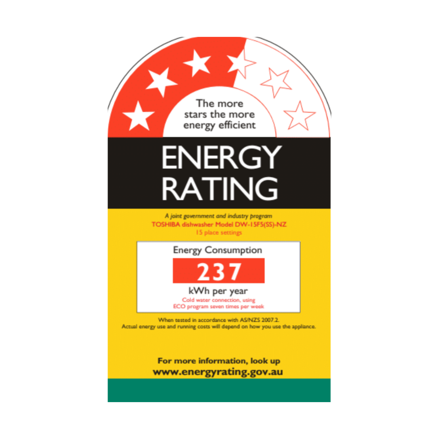 Toshiba 15 Place Settings Freestanding Dishwasher with 4-year Warranty- dishwasher