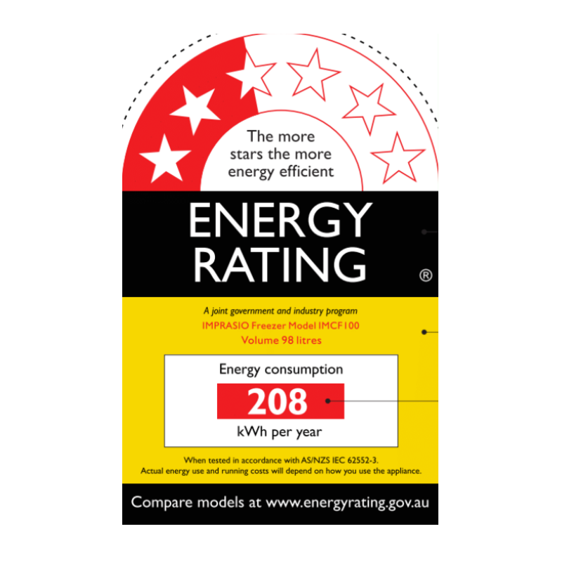 Imprasio 98L Chest Freezer 3-year Warranty -chest freezer nz