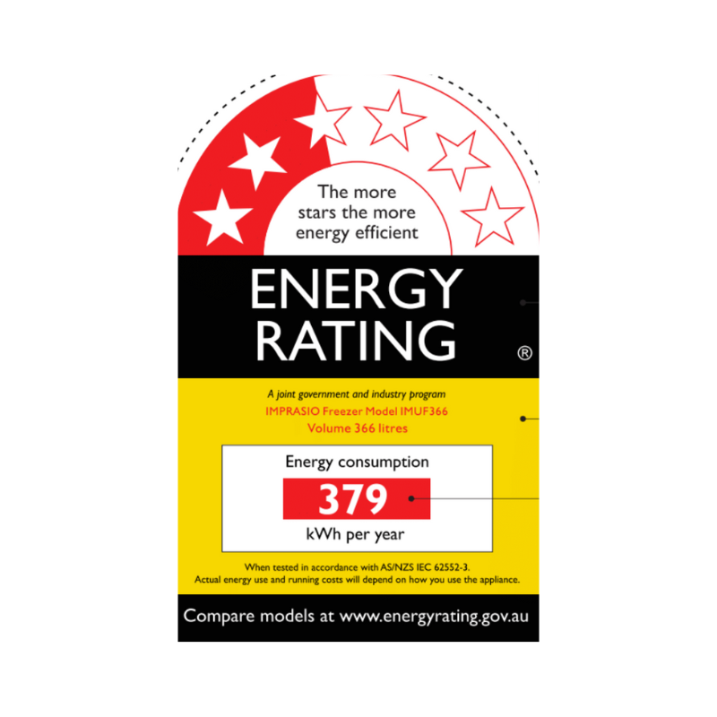 Imprasio 366L Upright Freezer 3-year Warranty - upright freezer nz