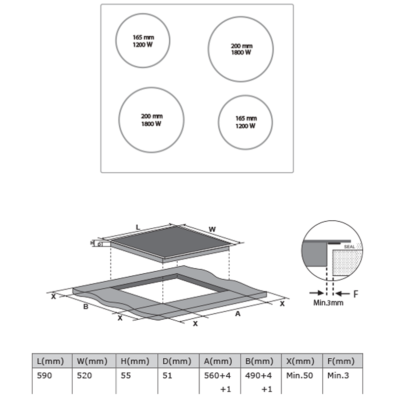 Midea 60cm Ceramic hob Touch Control MC-CH6002 - Midea | Home Appliances New Zealand