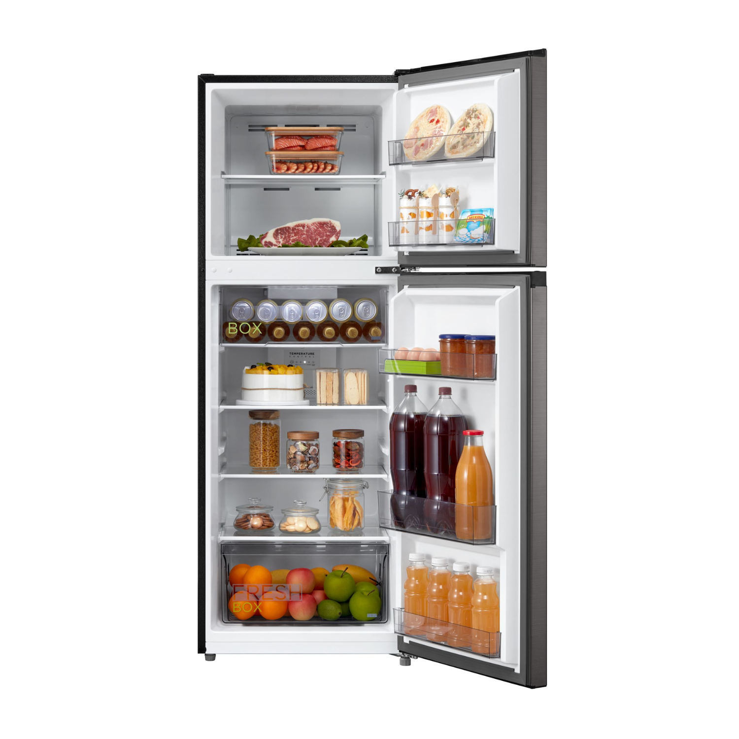MIDEA MEET 236L Top Mount Fridge Freezer Jazz Black MDRT346MTF28AP - Midea NZ