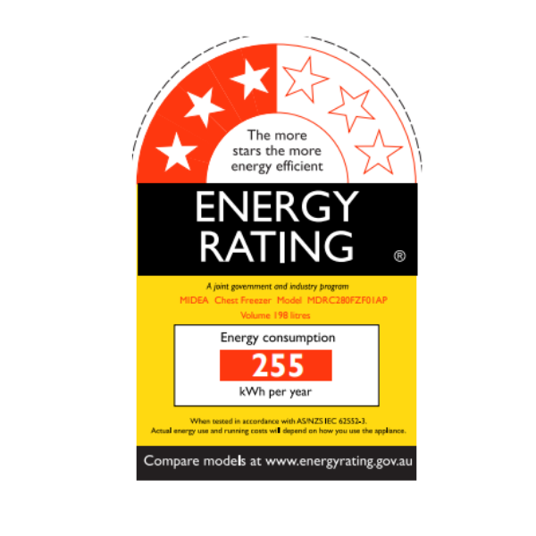 Midea 198L Chest Freezer / Fridge 3-year Warranty -chest freezer nz