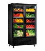 Double Glass Door Display Fridge LC-1000FX（Black）