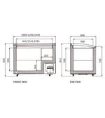 Two Sliding Glass Lids Dual Temperature Chest Freezer SD/SC-328Y
