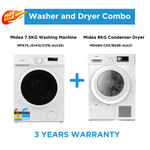 Exquisite Life Washer & Dryer Combo - MFE75-JS1412/C31E-AU(25)+MDG80-C05/B05E-AU(2)