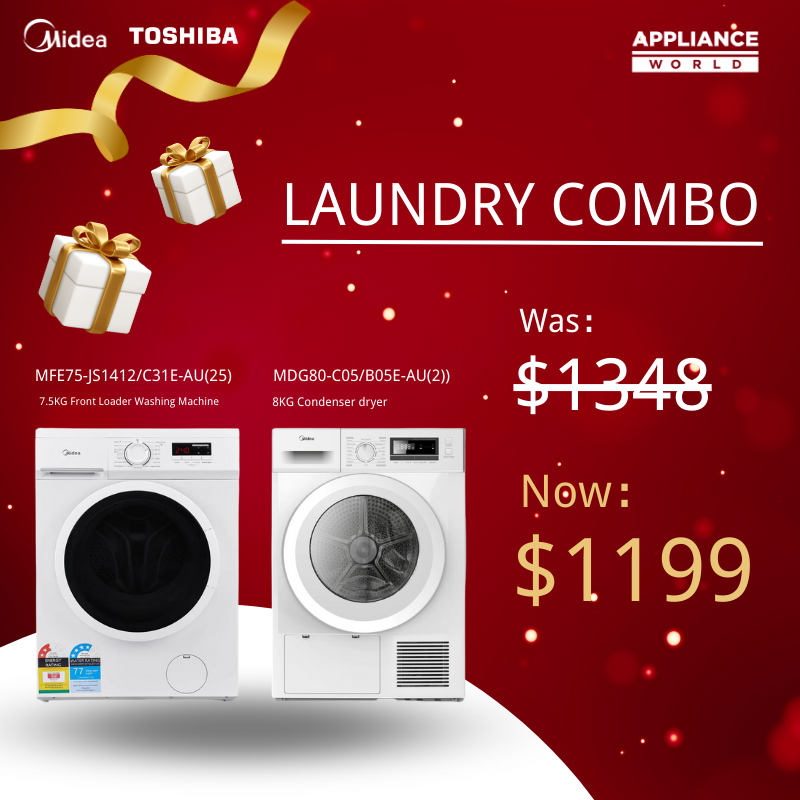 Exquisite Life Washer Dryer Package MFE75 JS1412 C31E AU 25