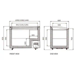 Snow Village Two Sliding Glass Lids Dual Temperature Chest Freezer SD/SC-400Y