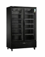 Double Glass Door Display Fridge LC-1200FX（Black）