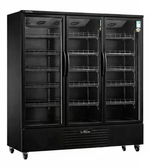 Triple Glass Door Display Fridge LC-1500FX（Black）