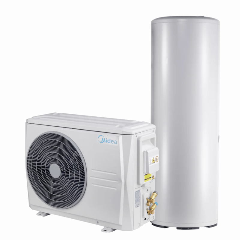 Midea Split heatpump water heater outdoor unit 2.8kw R290 with 300L Water tank (2kw E-Heater) - MHW-V28WD2N7