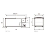 Snow Village Supermarket Island Freezer SD/SC-2000RS