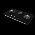 Midea Black Glass Gas Cooktop 3 Zones - Midea NZ