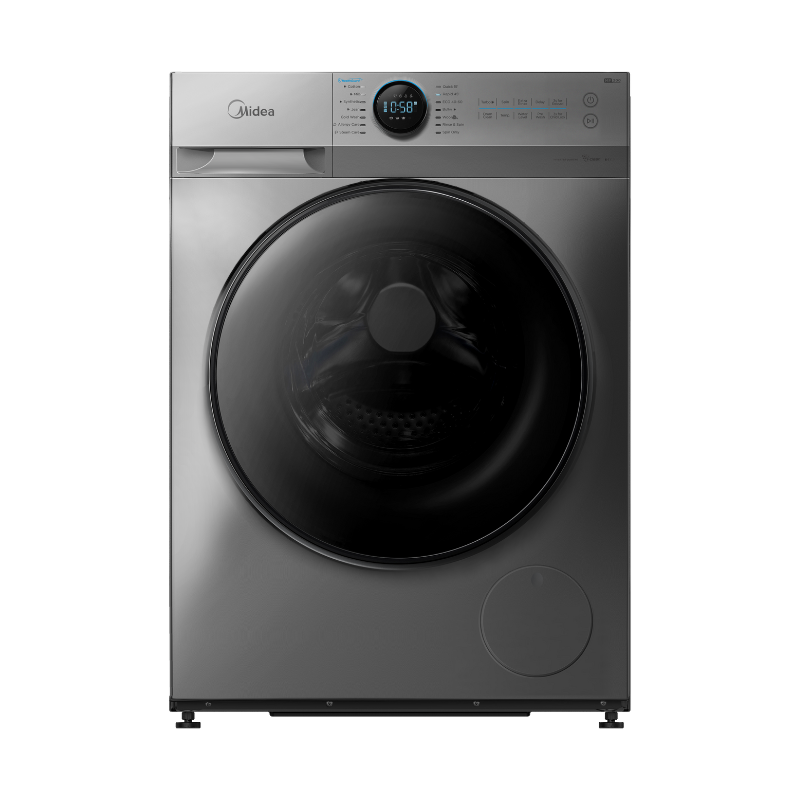 Midea 10.0KG Steam Wash Front Load Titanium Washing Machine With Wi-Fi - Midea NZ