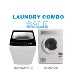 Midea Laundry Combo - 5.5KG Top Load Washing Machine + 7kg Vented Dryer - Midea NZ