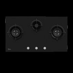 Midea Black Glass Gas Cooktop 3 Zones - Midea NZ