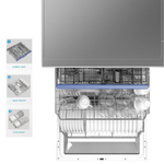 Midea Smart Dishwasher with Wi-Fi 15 Place Setting Stainless Steel JHDW15IOT - Midea NZ