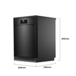 Toshiba 15 Place Settings Freestanding Dishwasher With UV Light & Auto Open DW-15F3(BS)-NZ - Midea NZ